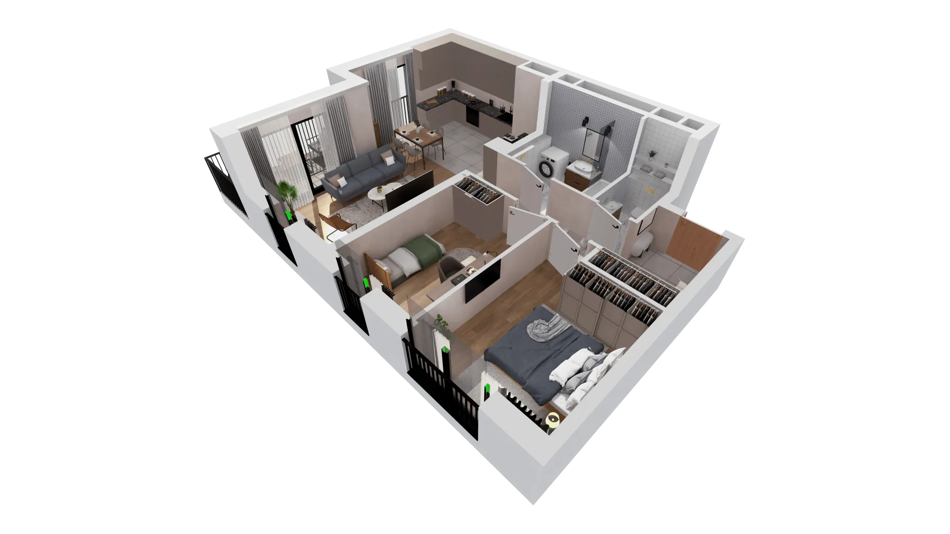 Mieszkanie 66,04 m², piętro 3, oferta nr B1-03-37A, Francuska Park, Katowice, Osiedle Paderewskiego-Muchowiec, Muchowiec, ul. Szybowcowa-idx