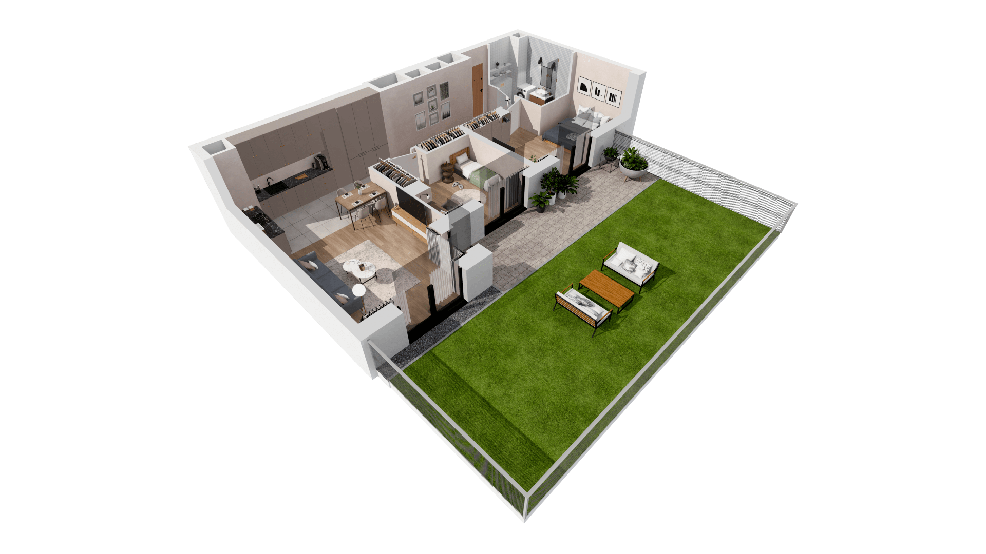 Mieszkanie 68,20 m², parter, oferta nr B2-00-2A, Francuska Park, Katowice, Osiedle Paderewskiego-Muchowiec, Muchowiec, ul. Szybowcowa-idx