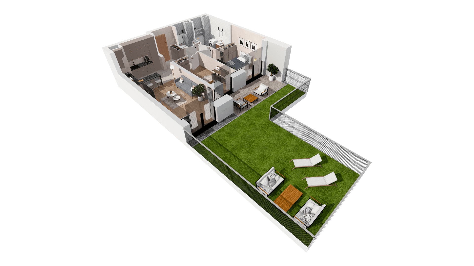 Mieszkanie 60,20 m², parter, oferta nr B2-00-3B, Francuska Park, Katowice, Osiedle Paderewskiego-Muchowiec, Muchowiec, ul. Szybowcowa-idx