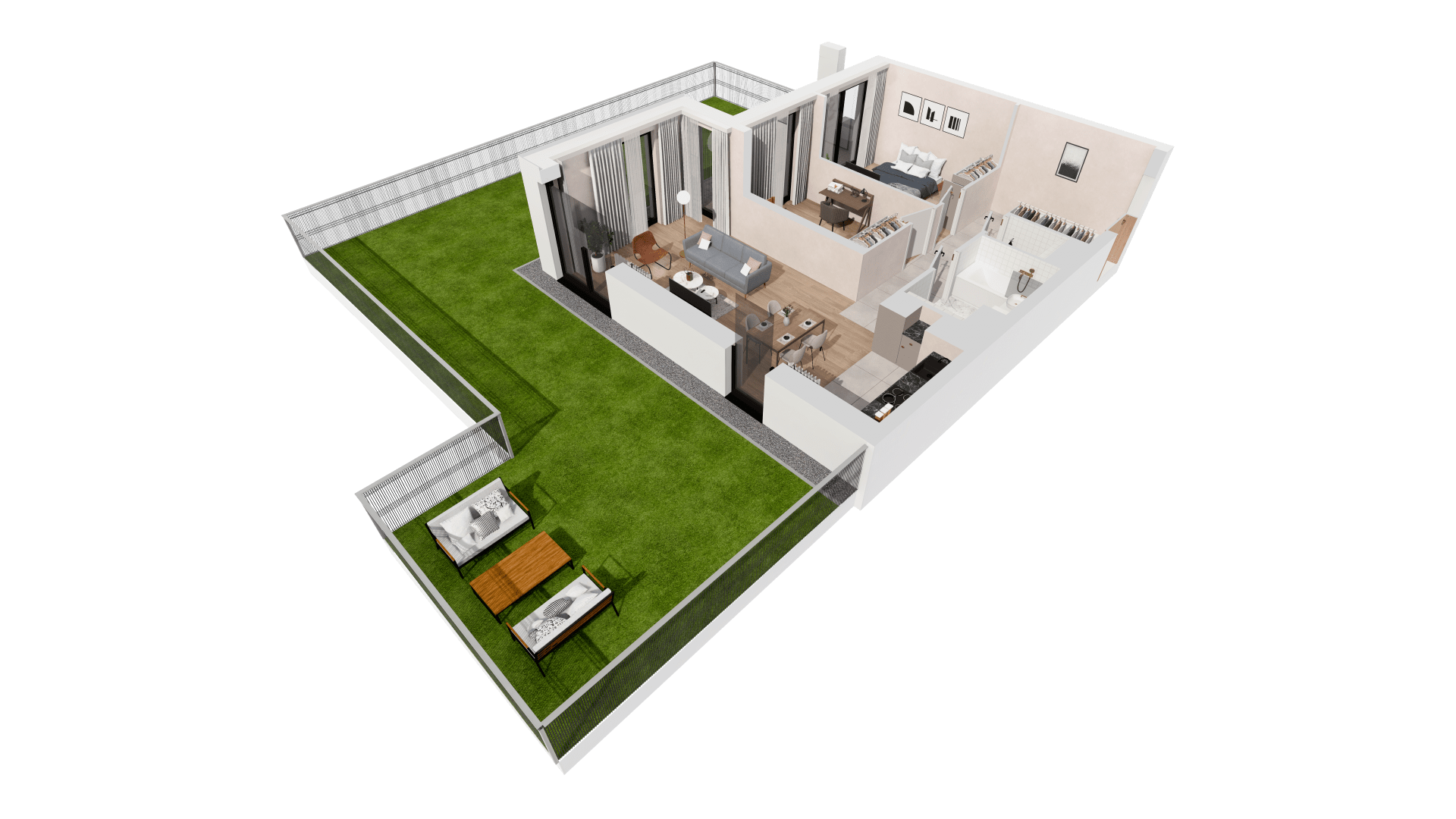 Mieszkanie 64,48 m², parter, oferta nr B2-00-6B, Francuska Park, Katowice, Osiedle Paderewskiego-Muchowiec, Muchowiec, ul. Szybowcowa-idx