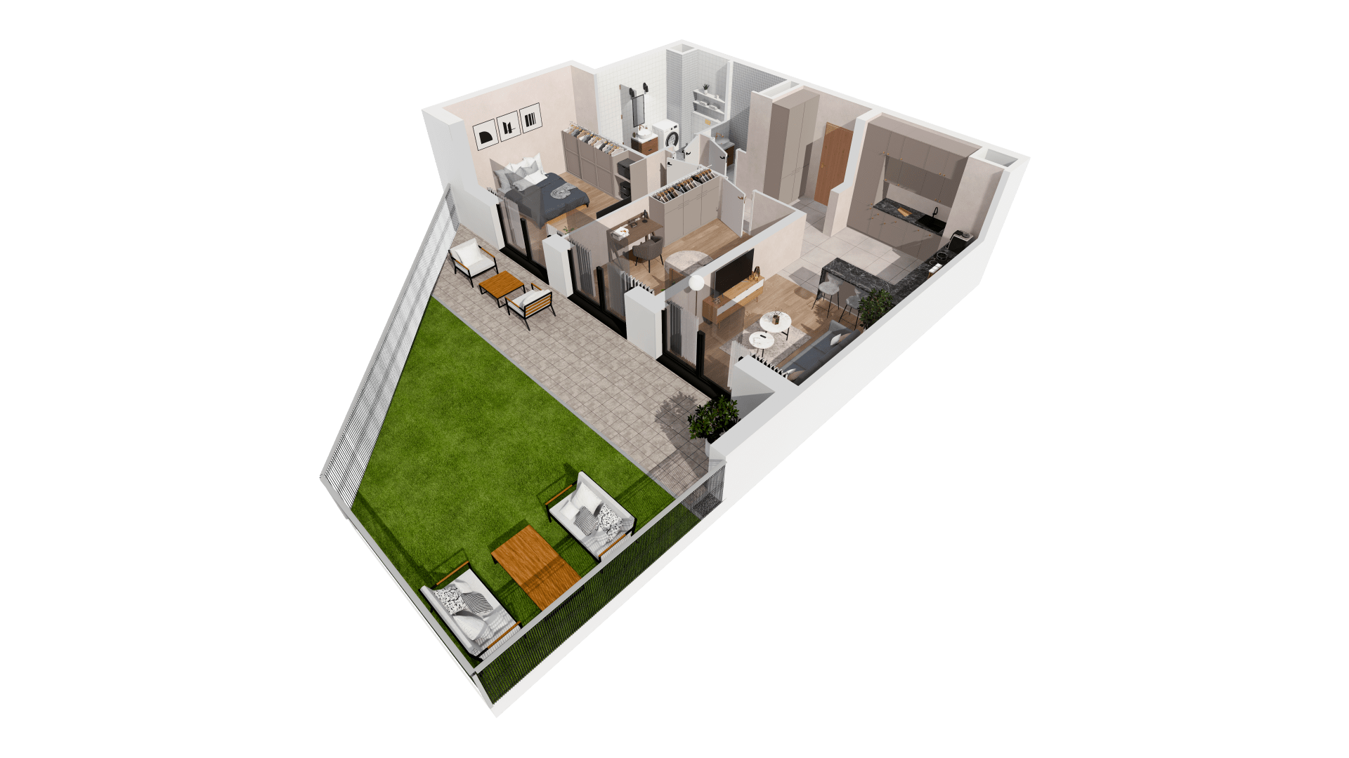 Mieszkanie 63,63 m², parter, oferta nr B2-00-8B, Francuska Park, Katowice, Osiedle Paderewskiego-Muchowiec, Muchowiec, ul. Szybowcowa-idx