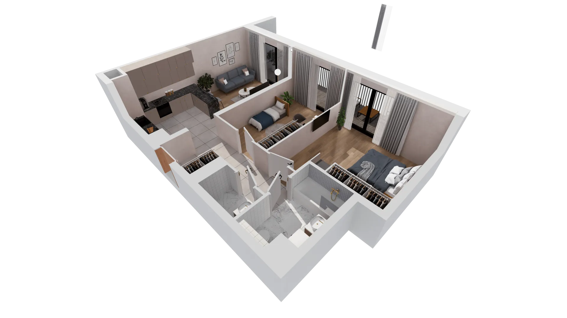 Mieszkanie 64,22 m², piętro 2, oferta nr B2-02-24B, Francuska Park, Katowice, Osiedle Paderewskiego-Muchowiec, Muchowiec, ul. Szybowcowa-idx