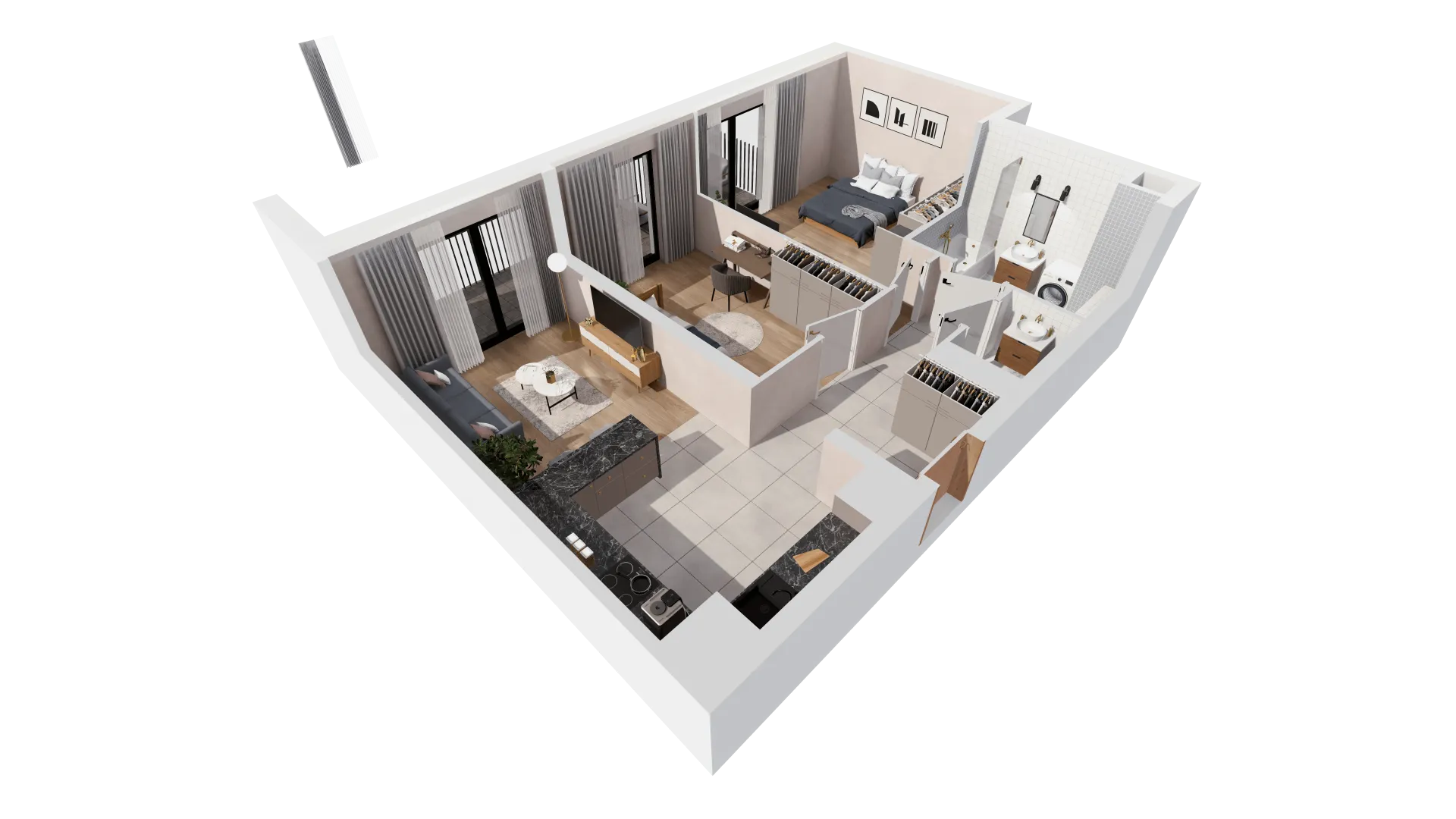 Mieszkanie 64,22 m², piętro 2, oferta nr B2-02-24B, Francuska Park, Katowice, Osiedle Paderewskiego-Muchowiec, Muchowiec, ul. Szybowcowa-idx