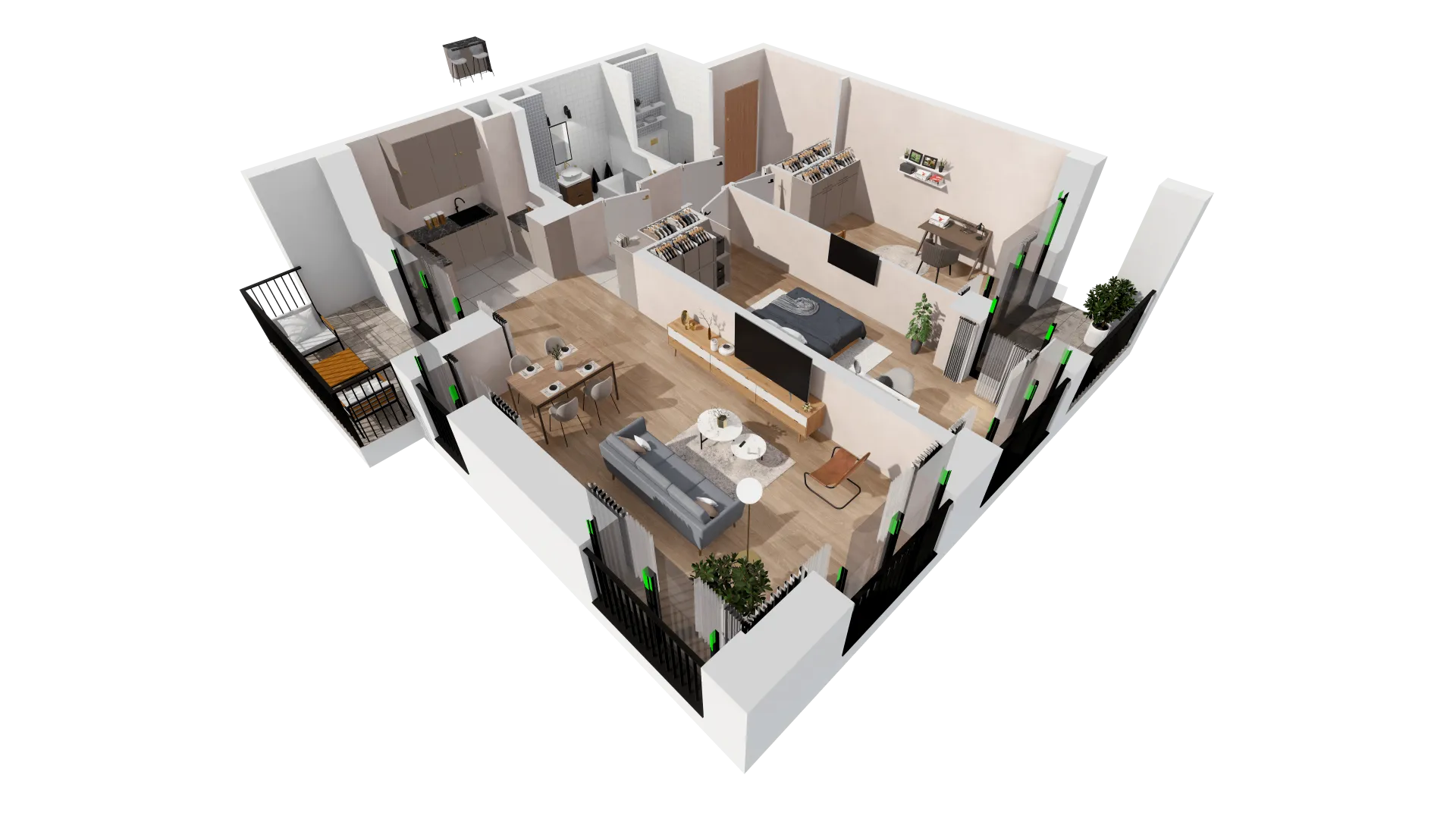 Mieszkanie 77,88 m², piętro 3, oferta nr B2-03-29B, Francuska Park, Katowice, Osiedle Paderewskiego-Muchowiec, Muchowiec, ul. Szybowcowa-idx