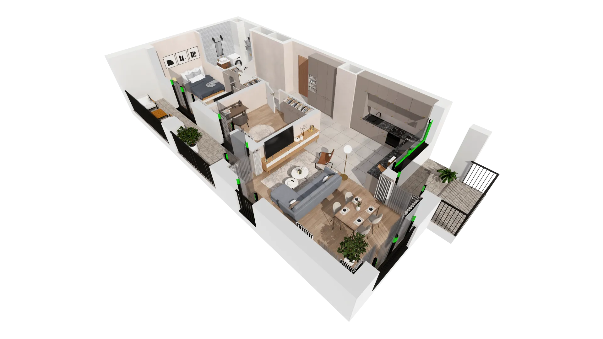 Mieszkanie 67,87 m², piętro 4, oferta nr B2-04-22A, Francuska Park, Katowice, Osiedle Paderewskiego-Muchowiec, Muchowiec, ul. Szybowcowa-idx