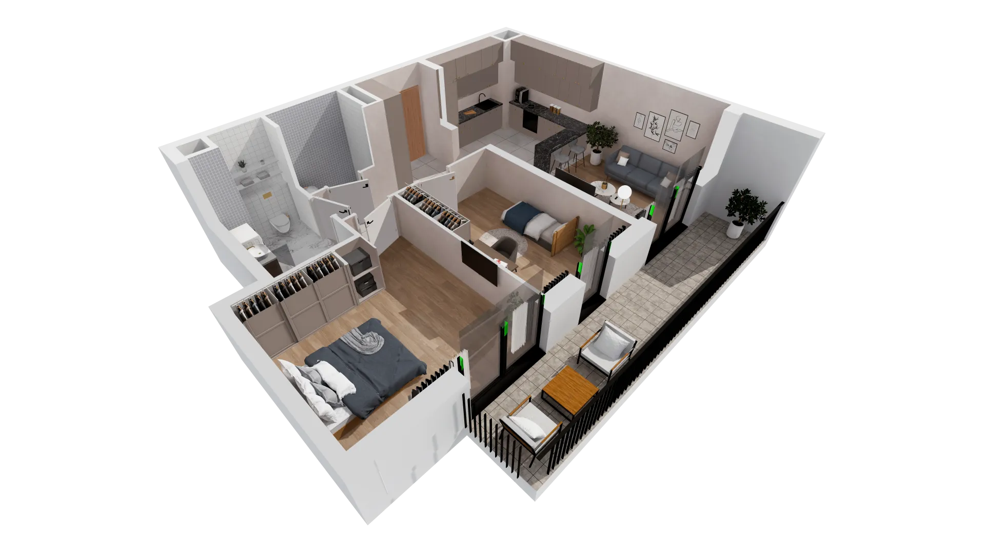 Mieszkanie 64,24 m², piętro 5, oferta nr B2-05-48B, Francuska Park, Katowice, Osiedle Paderewskiego-Muchowiec, Muchowiec, ul. Szybowcowa-idx