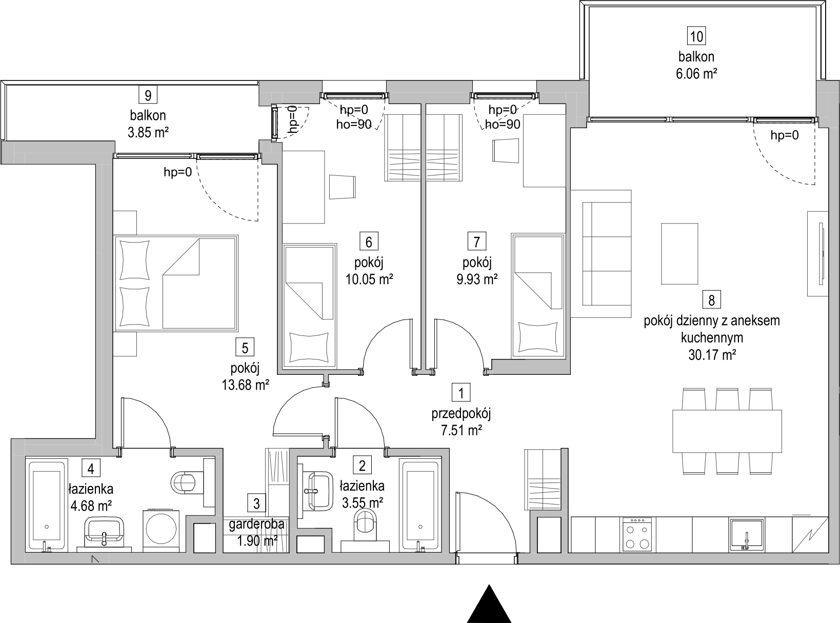 Mieszkanie 81,45 m², piętro 1, oferta nr D.1.1, ATAL Symbioza, Gdynia, Cisowa, ul. Kcyńska-idx