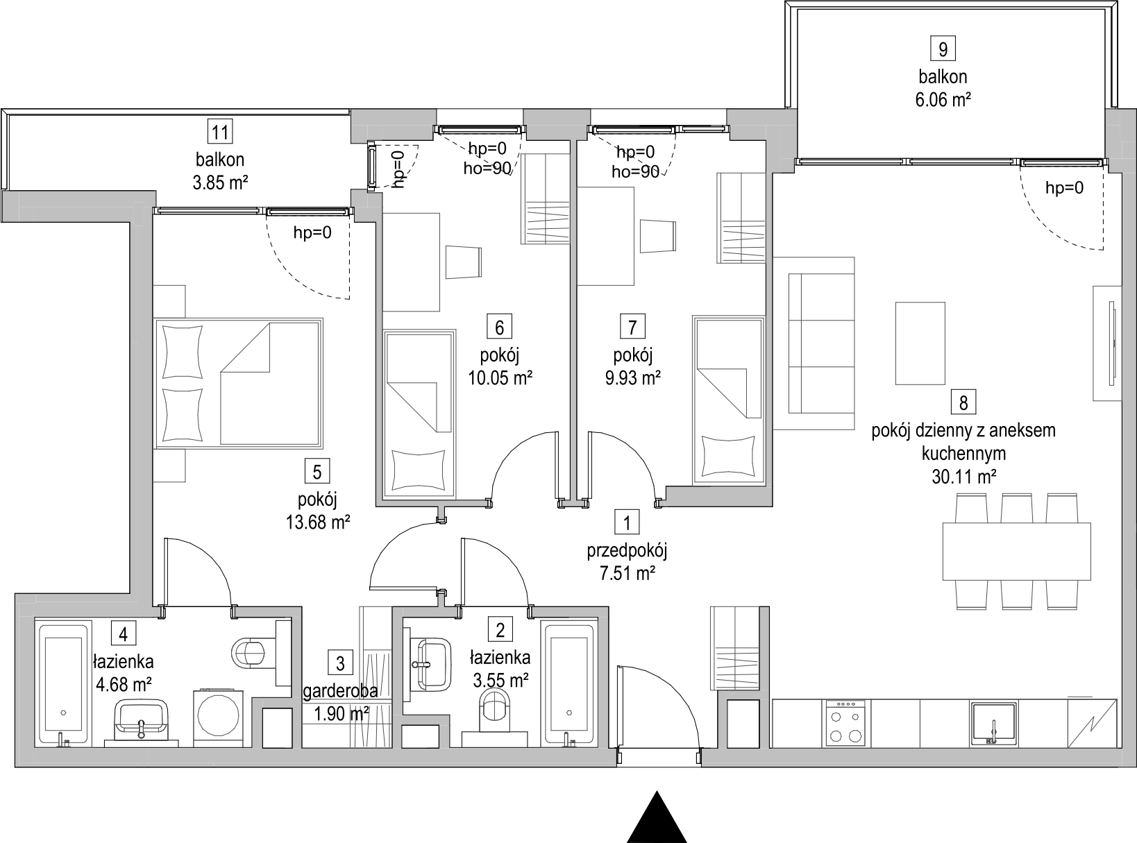 Mieszkanie 81,46 m², piętro 2, oferta nr D.2.1, ATAL Symbioza, Gdynia, Cisowa, ul. Kcyńska-idx