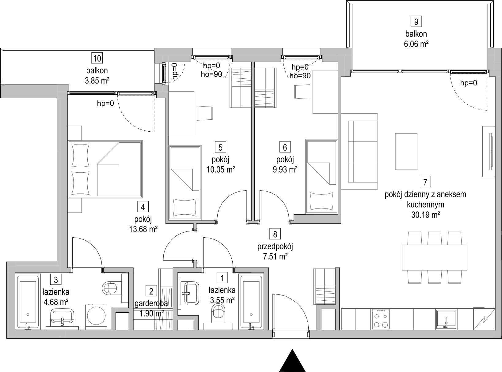 Mieszkanie 81,45 m², piętro 3, oferta nr D.3.1, ATAL Symbioza, Gdynia, Cisowa, ul. Kcyńska-idx