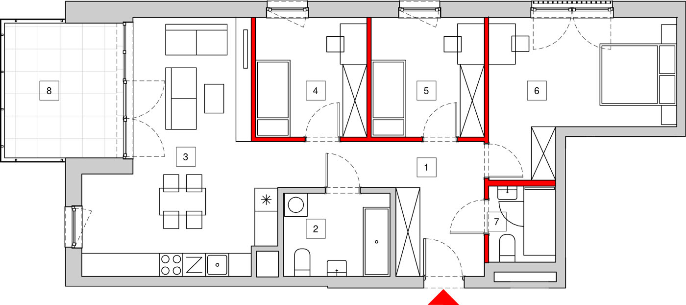 Mieszkanie 84,24 m², piętro 1, oferta nr 3A-1-5, Nowe Miasto Polesie III, Łódź, Polesie, Lublinek-Pienista, ul. Pienista-idx