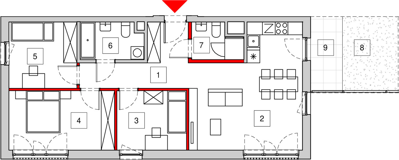 Mieszkanie 81,00 m², parter, oferta nr 3D-0-3, Nowe Miasto Polesie III, Łódź, Polesie, Lublinek-Pienista, ul. Pienista-idx