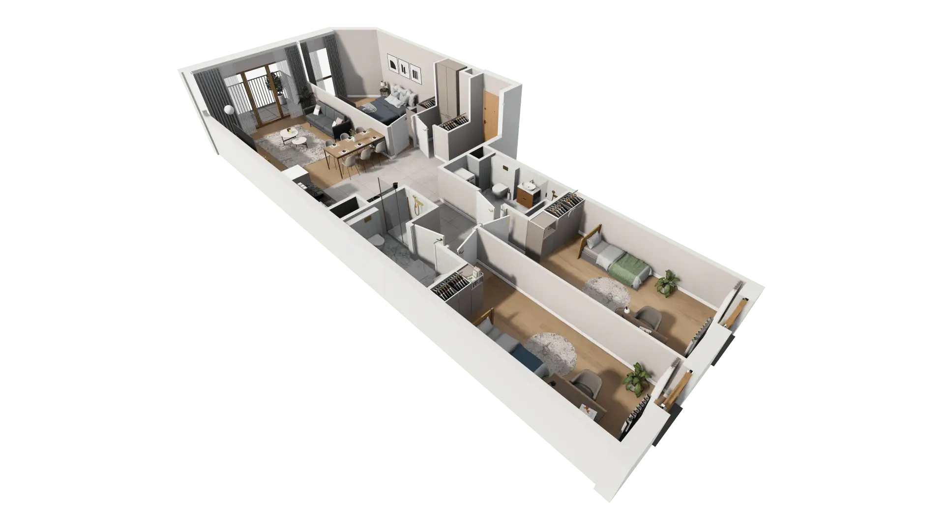 Mieszkanie 89,35 m², piętro 2, oferta nr AII.2.M58, Przewóz 42 ATAL, Kraków, Podgórze, Płaszów, ul. Przewóz 42-idx