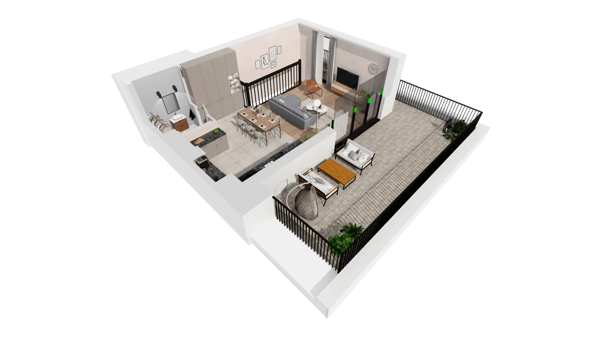 Mieszkanie 114,81 m², piętro 6, oferta nr B1-06-61A, Francuska Park, Katowice, Osiedle Paderewskiego-Muchowiec, Muchowiec, ul. Szybowcowa-idx