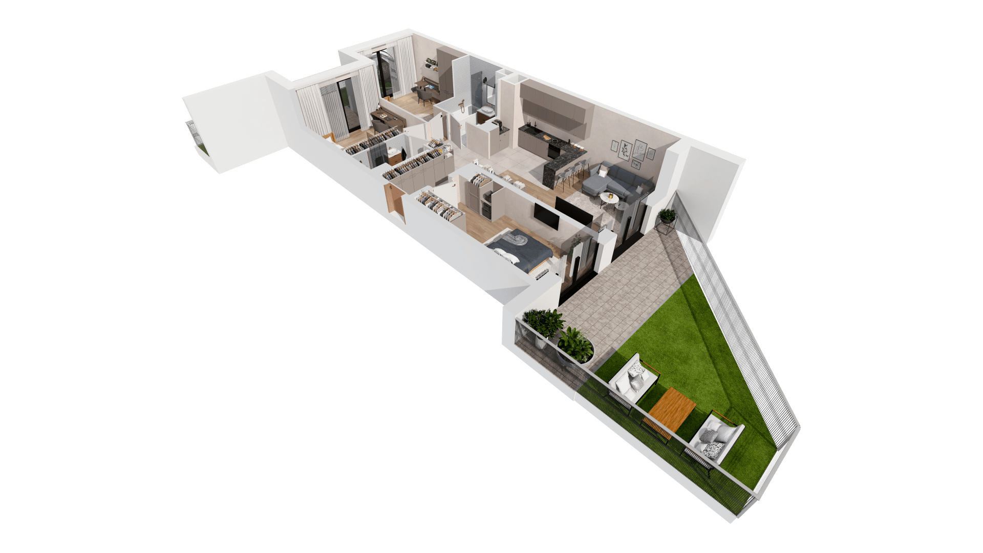 Mieszkanie 85,95 m², parter, oferta nr B2-00-1A, Francuska Park, Katowice, Osiedle Paderewskiego-Muchowiec, Muchowiec, ul. Szybowcowa-idx