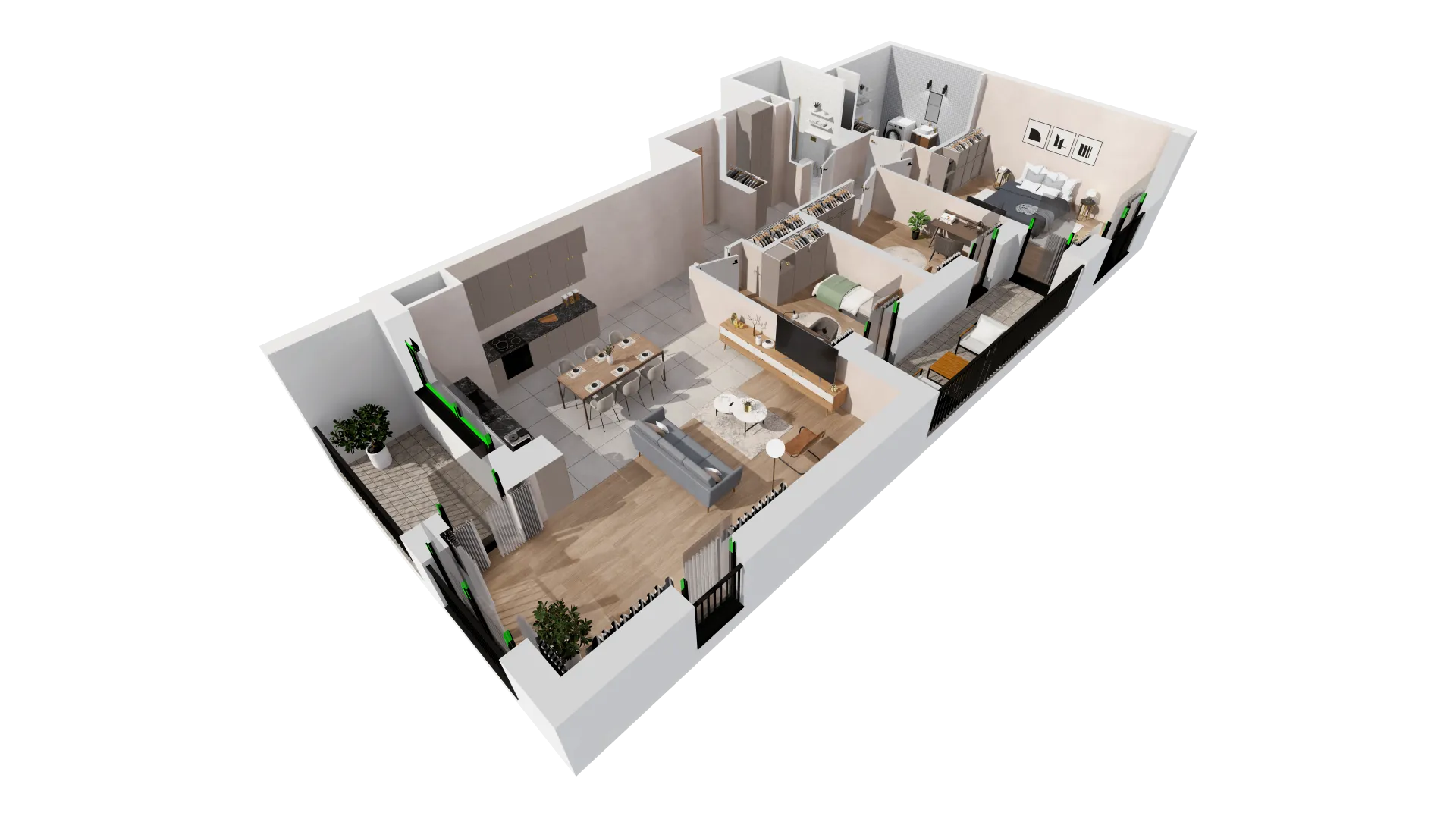 Mieszkanie 106,91 m², piętro 3, oferta nr B2-03-25B, Francuska Park, Katowice, Osiedle Paderewskiego-Muchowiec, Muchowiec, ul. Szybowcowa-idx