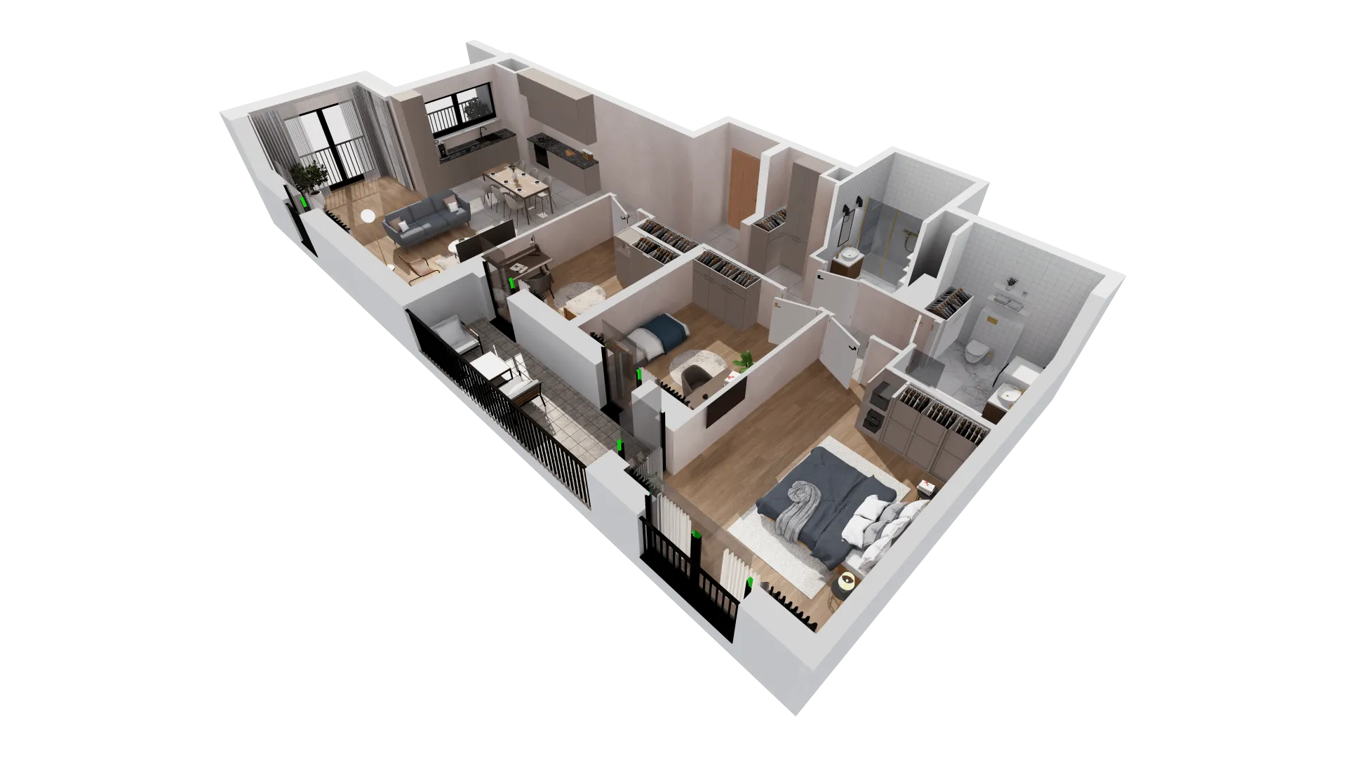 Mieszkanie 106,83 m², piętro 6, oferta nr B2-06-49B, Francuska Park, Katowice, Osiedle Paderewskiego-Muchowiec, Muchowiec, ul. Szybowcowa-idx