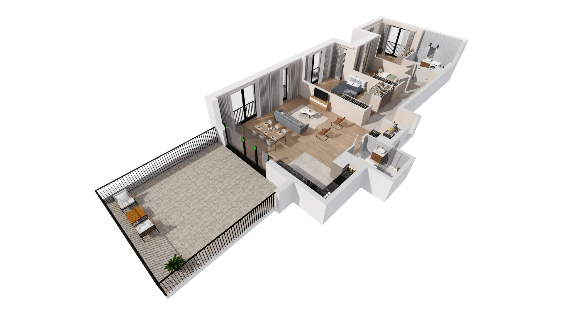 Mieszkanie 117,75 m², piętro 7, oferta nr B2-07-57B, Francuska Park, Katowice, Osiedle Paderewskiego-Muchowiec, Muchowiec, ul. Szybowcowa-idx