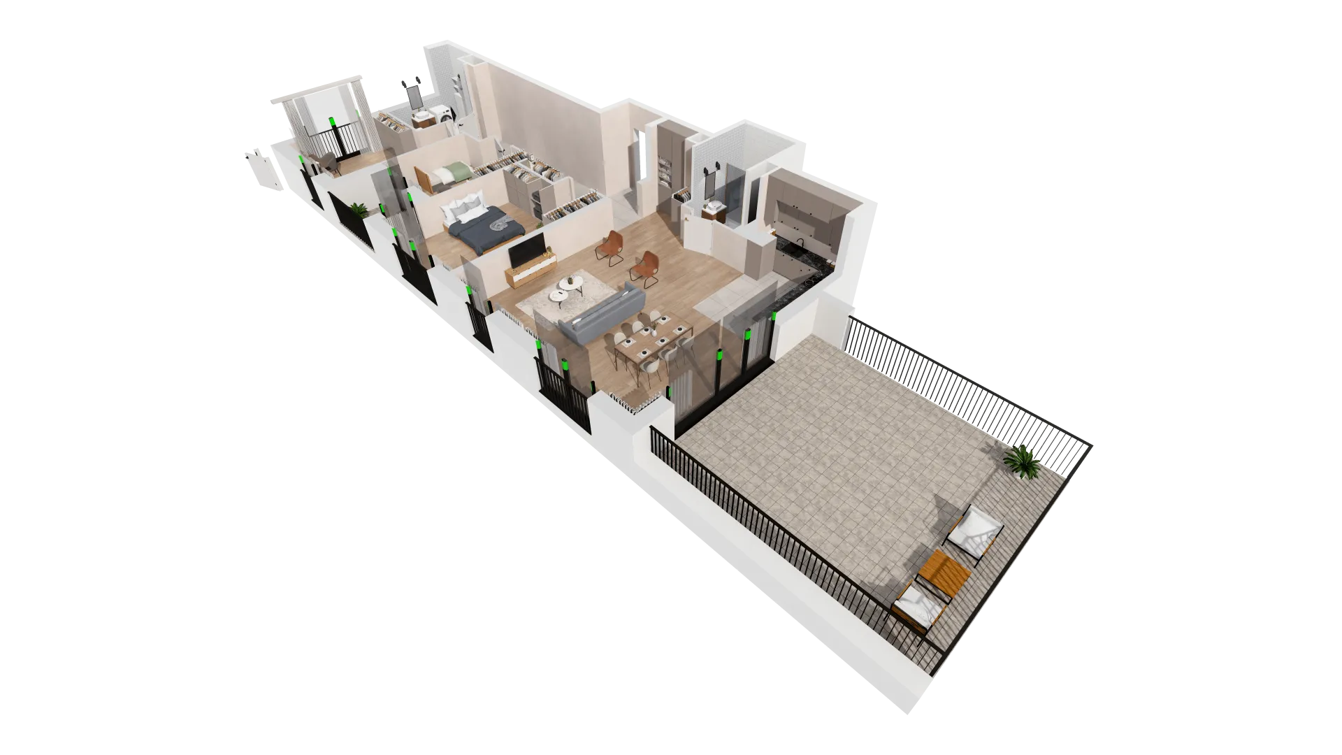 Mieszkanie 117,75 m², piętro 7, oferta nr B2-07-57B, Francuska Park, Katowice, Osiedle Paderewskiego-Muchowiec, Muchowiec, ul. Szybowcowa-idx