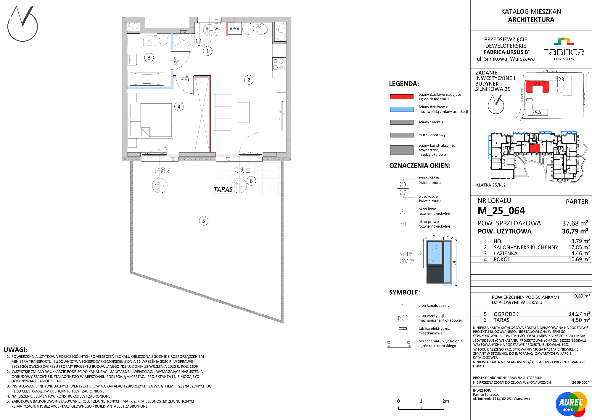 Mieszkanie 36,79 m², parter, oferta nr M_25_064, Fabrica URSUS - Etap B, Warszawa, Ursus, Szamoty, ul. Silnikowa 23, 25-idx