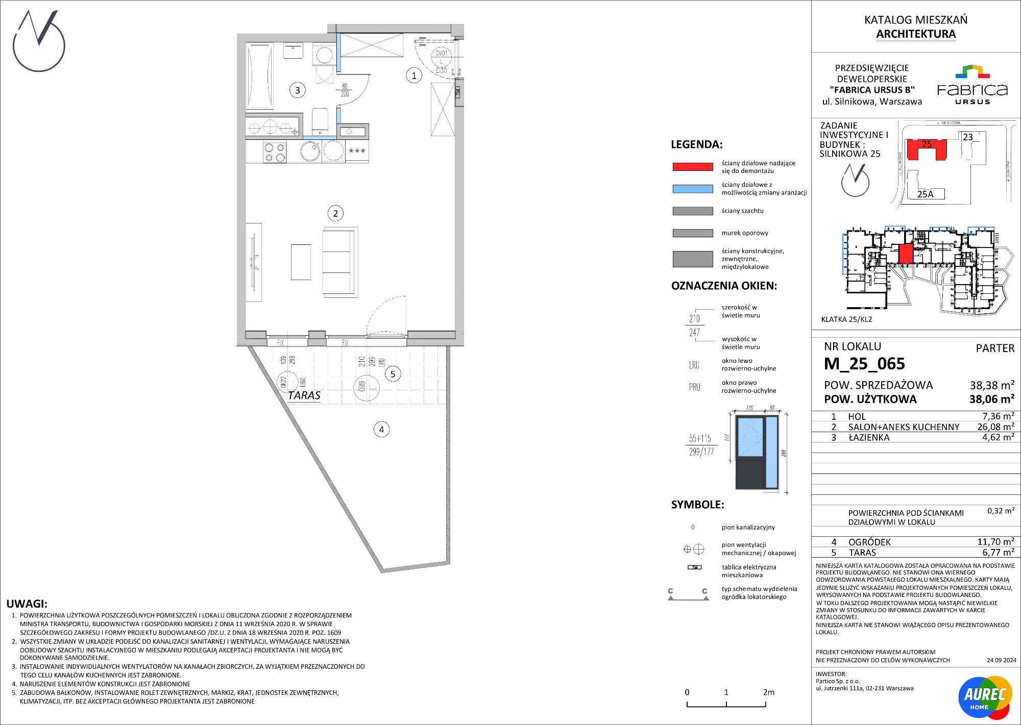 Mieszkanie 38,06 m², parter, oferta nr M_25_065, Fabrica URSUS - Etap B, Warszawa, Ursus, Szamoty, ul. Silnikowa 23, 25-idx