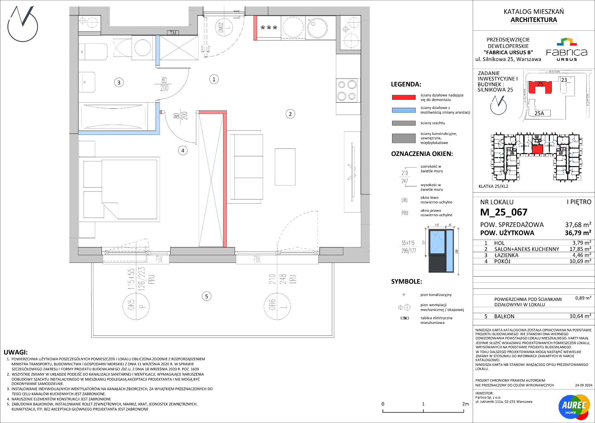 Mieszkanie 36,79 m², piętro 1, oferta nr M_25_067, Fabrica URSUS - Etap B, Warszawa, Ursus, Szamoty, ul. Silnikowa 23, 25-idx