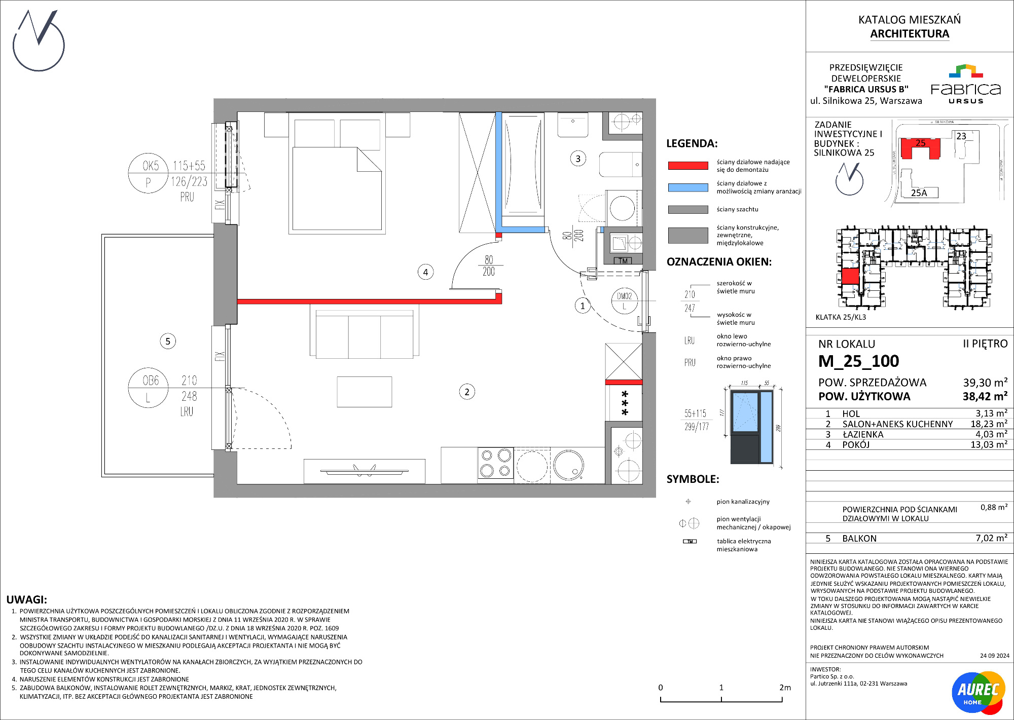 Mieszkanie 38,42 m², piętro 2, oferta nr M_25_100, Fabrica URSUS - Etap B, Warszawa, Ursus, Szamoty, ul. Silnikowa 23, 25-idx