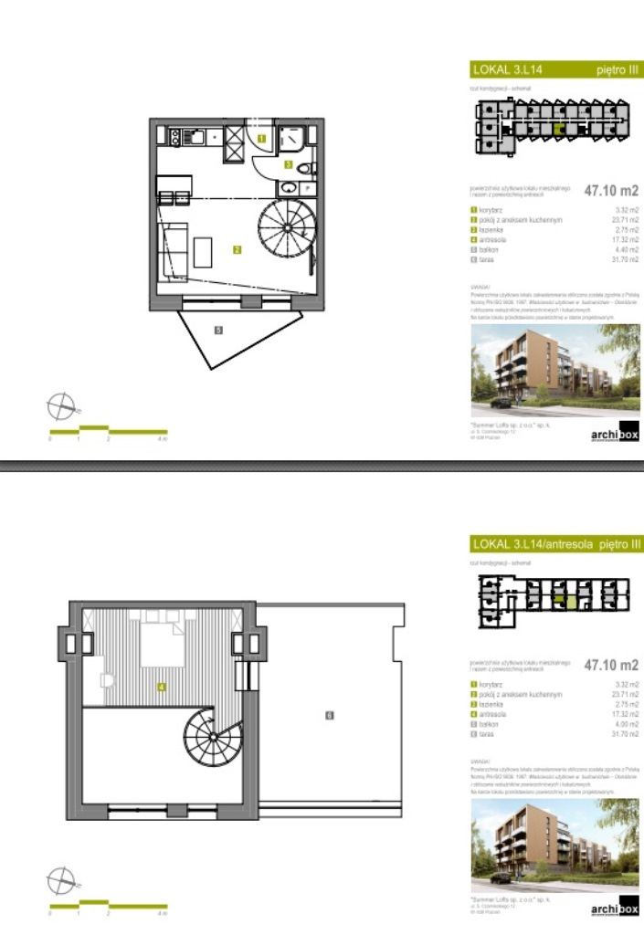 Apartament 53,70 m², piętro 3, oferta nr Apartament 78, Summer Lofts, Ustronie Morskie, ul. Wojska Polskiego 1-idx