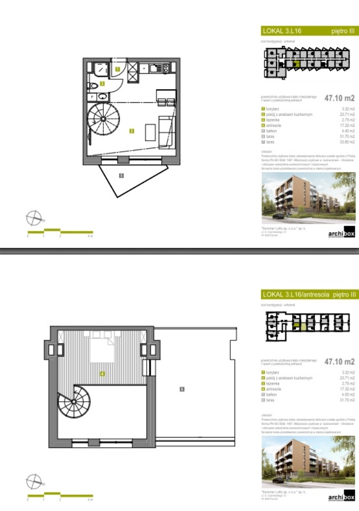 Apartament 53,64 m², piętro 3, oferta nr Apartament 80, Summer Lofts, Ustronie Morskie, ul. Wojska Polskiego 1-idx