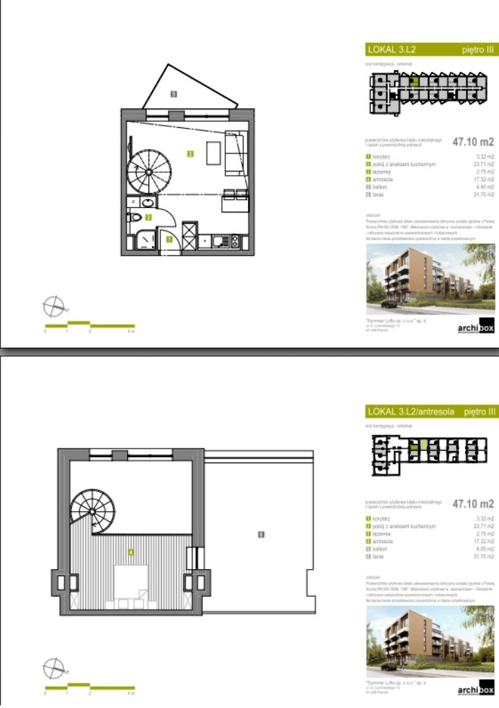 Apartament 53,74 m², piętro 3, oferta nr Apartament 66, Summer Lofts, Ustronie Morskie, ul. Wojska Polskiego 1-idx