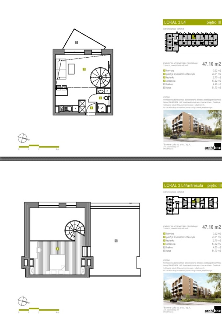 Apartament 53,67 m², piętro 3, oferta nr Apartament 68, Summer Lofts, Ustronie Morskie, ul. Wojska Polskiego 1-idx