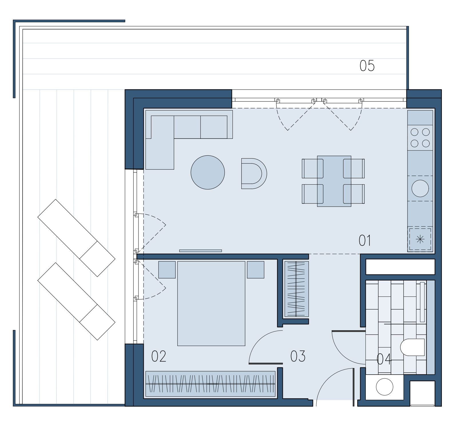 Mieszkanie 44,14 m², parter, oferta nr B/009, Bałtyk SUN ***** Premium Hotel & Apartaments, Ustronie Morskie, ul. Górna 2-idx