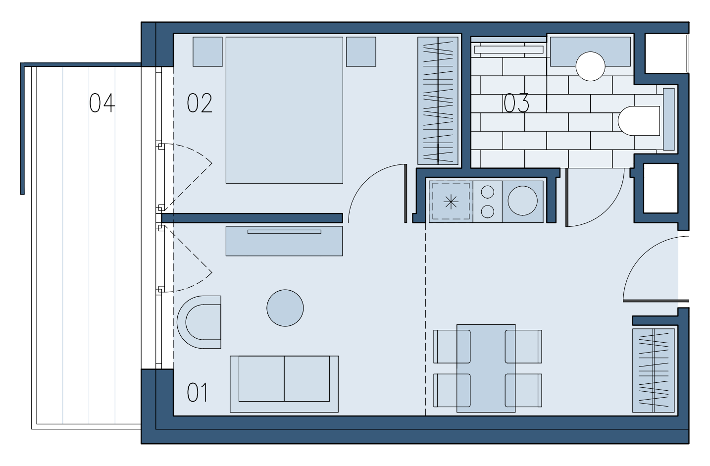 Mieszkanie 34,05 m², parter, oferta nr B/018, Bałtyk SUN ***** Premium Hotel & Apartaments, Ustronie Morskie, ul. Górna 2-idx