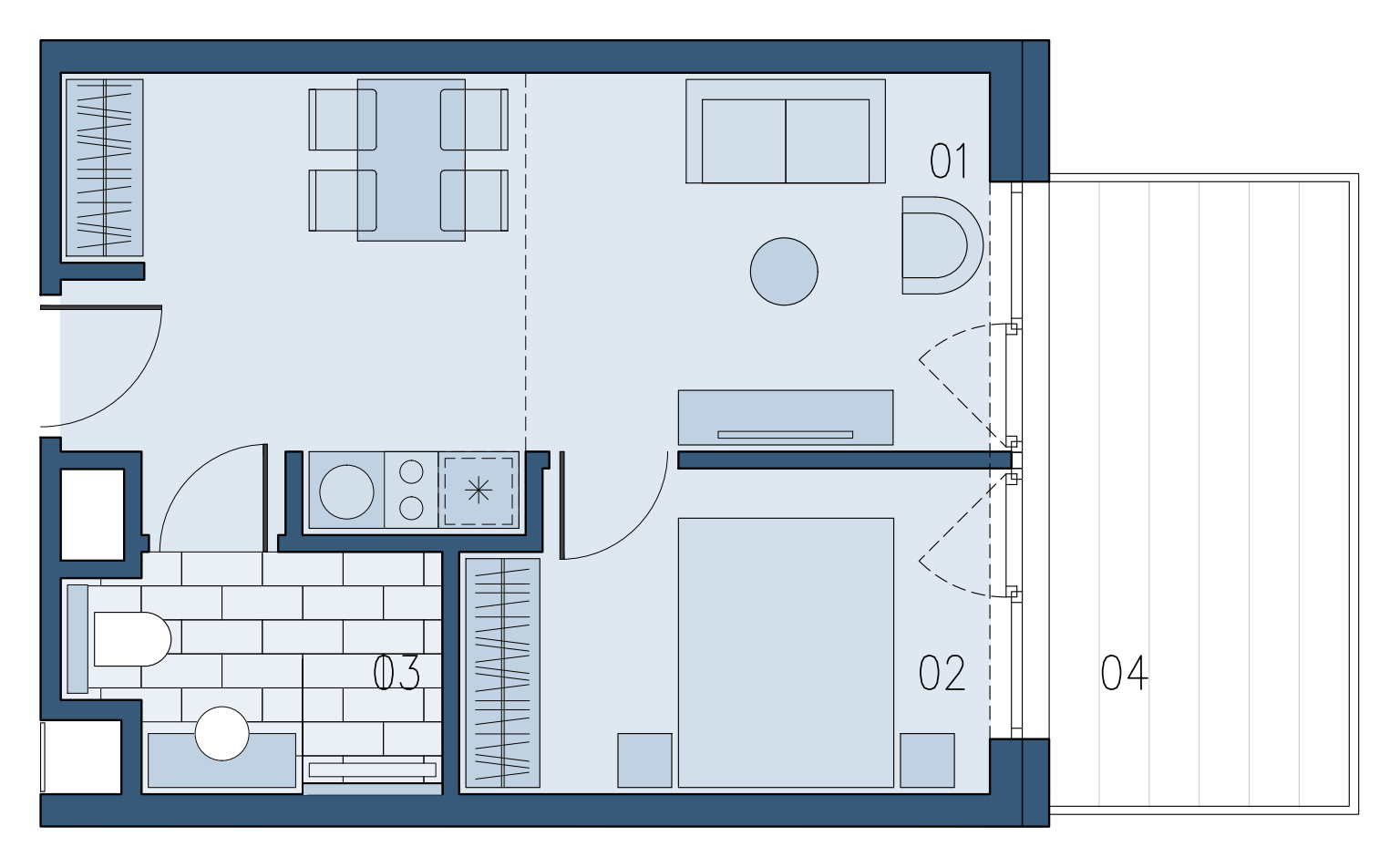 Mieszkanie 35,22 m², piętro 1, oferta nr B/104, Bałtyk SUN ***** Premium Hotel & Apartaments, Ustronie Morskie, ul. Górna 2-idx