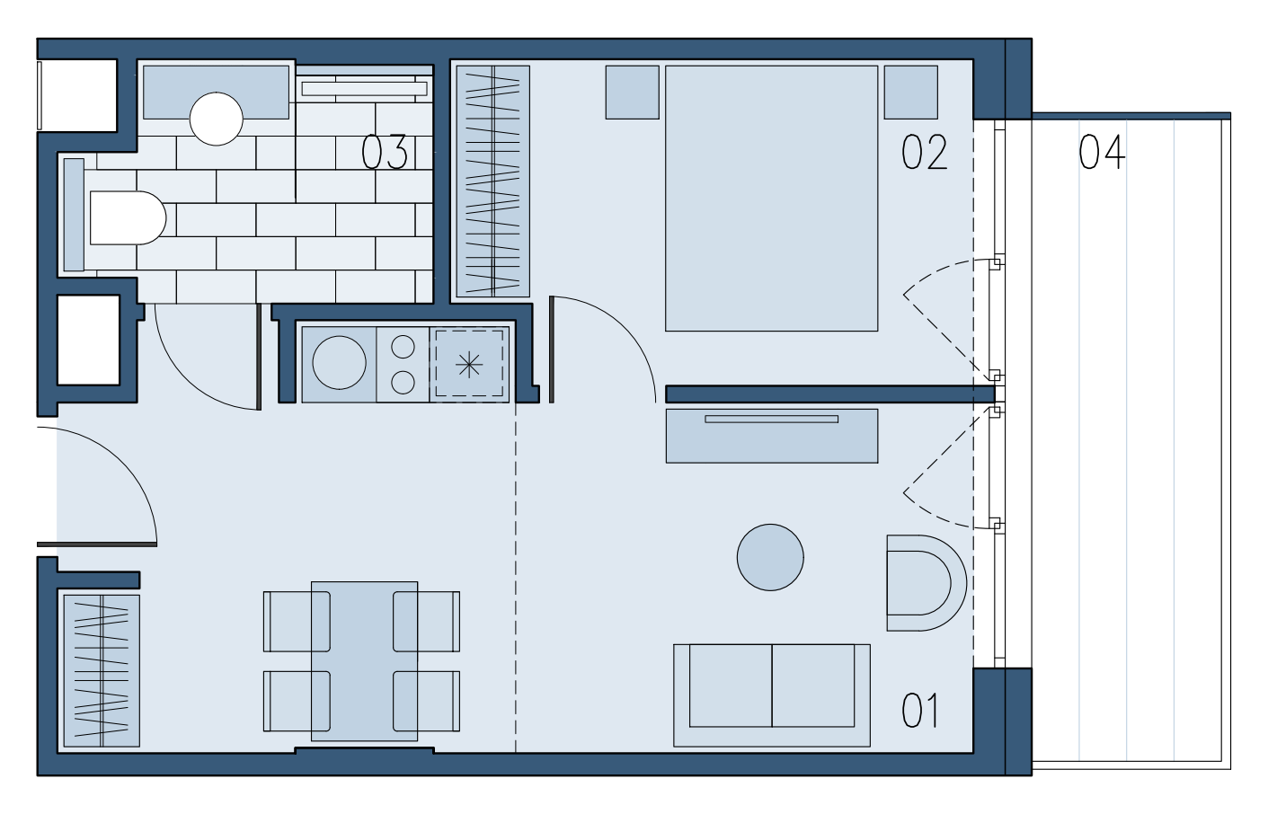 Mieszkanie 34,21 m², piętro 1, oferta nr B/113, Bałtyk SUN ***** Premium Hotel & Apartaments, Ustronie Morskie, ul. Górna 2-idx