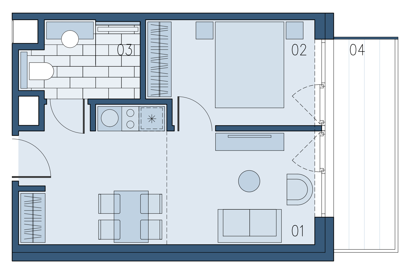 Mieszkanie 34,05 m², piętro 1, oferta nr B/117, Bałtyk SUN ***** Premium Hotel & Apartaments, Ustronie Morskie, ul. Górna 2-idx