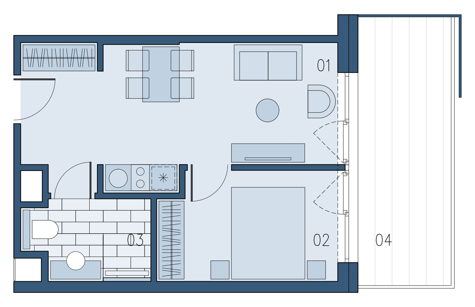 Mieszkanie 34,17 m², piętro 2, oferta nr B/202, Bałtyk SUN ***** Premium Hotel & Apartaments, Ustronie Morskie, ul. Górna 2-idx