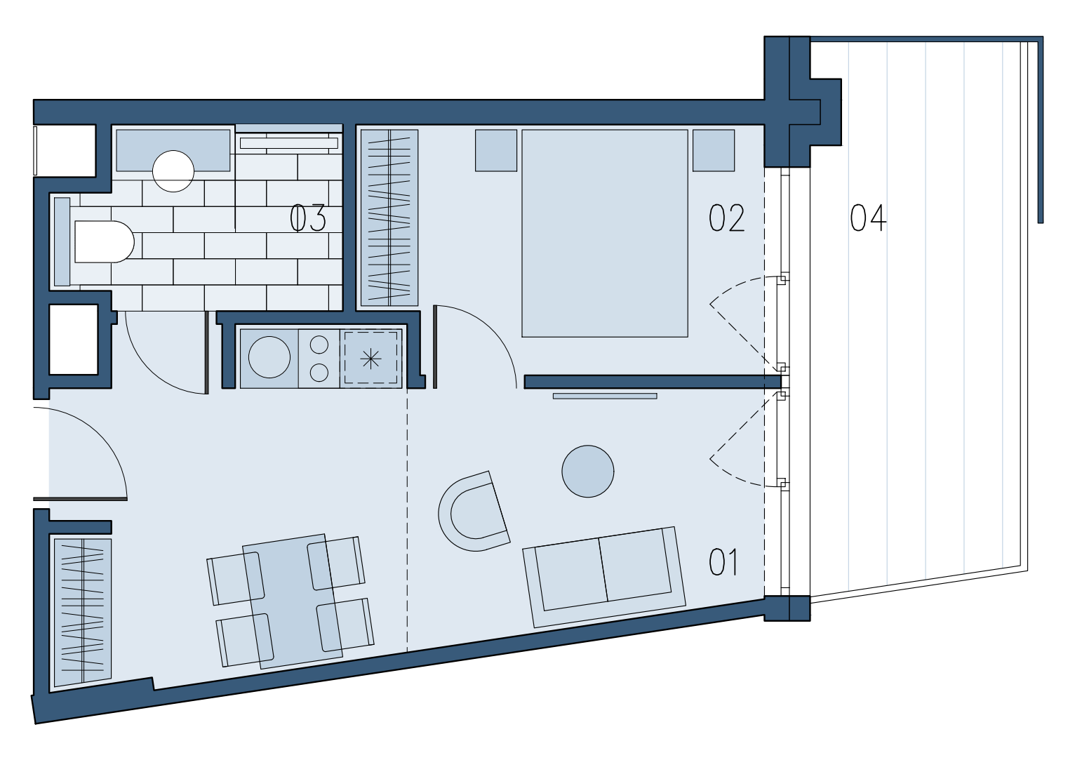 Apartament 33,41 m², piętro 2, oferta nr B/262, Bałtyk SUN ***** Premium Hotel & Apartaments, Ustronie Morskie, ul. Górna 2-idx