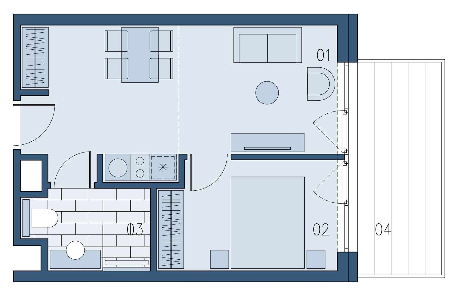 Apartament 35,56 m², piętro 3, oferta nr B/304, Bałtyk SUN ***** Premium Hotel & Apartaments, Ustronie Morskie, ul. Górna 2-idx