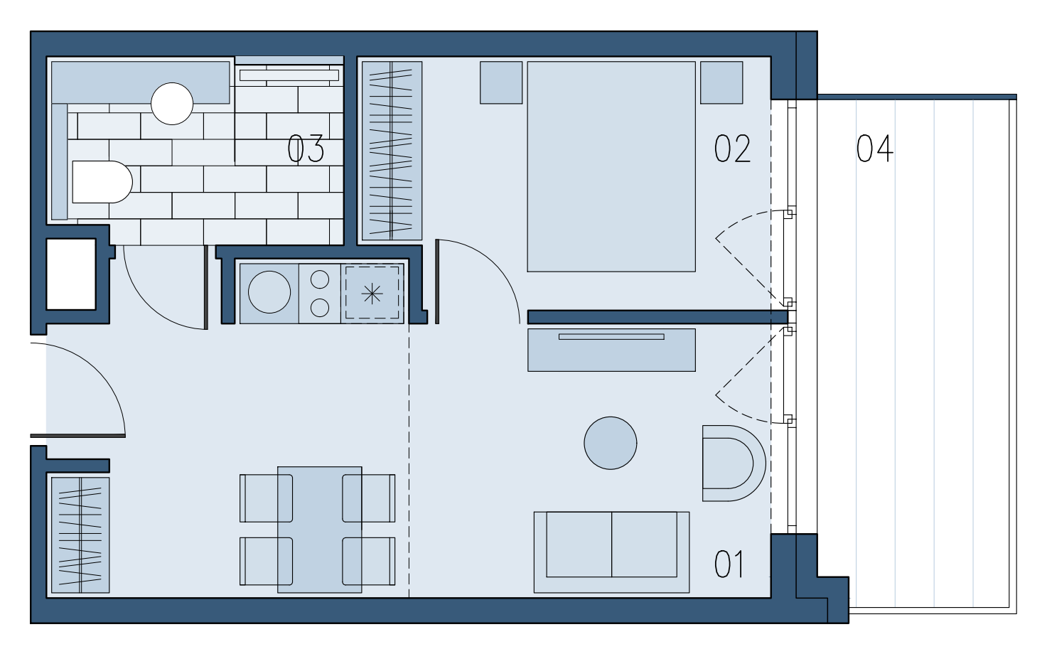 Apartament 34,63 m², piętro 3, oferta nr B/360, Bałtyk SUN ***** Premium Hotel & Apartaments, Ustronie Morskie, ul. Górna 2-idx