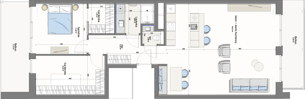 Apartament 89,13 m², piętro 1, oferta nr V08/1, Marina Royale, Darłowo, ul. Bulwar Zachodzącego Słońca 1-idx