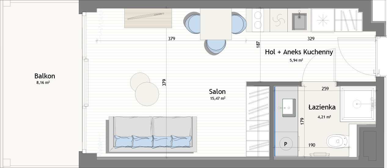 Apartament 25,96 m², piętro 3, oferta nr V21/3, Marina Royale, Darłowo, ul. Bulwar Zachodzącego Słońca 1-idx