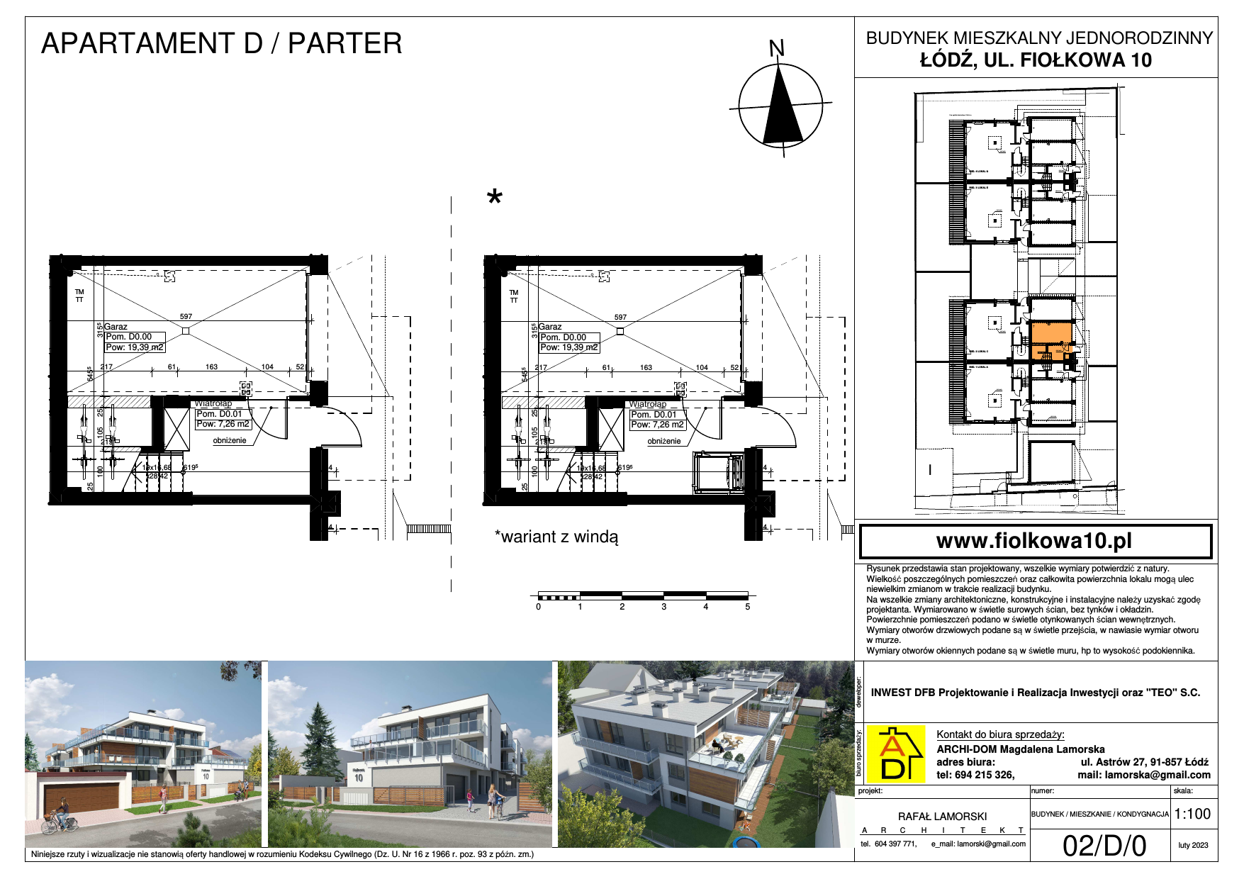 Apartament 149,36 m², parter, oferta nr 2 D, Apartamenty Fiołkowa 10, Łódź, Bałuty, Julianów-Marysin-Rogi, ul. Fiołkowa 10-idx