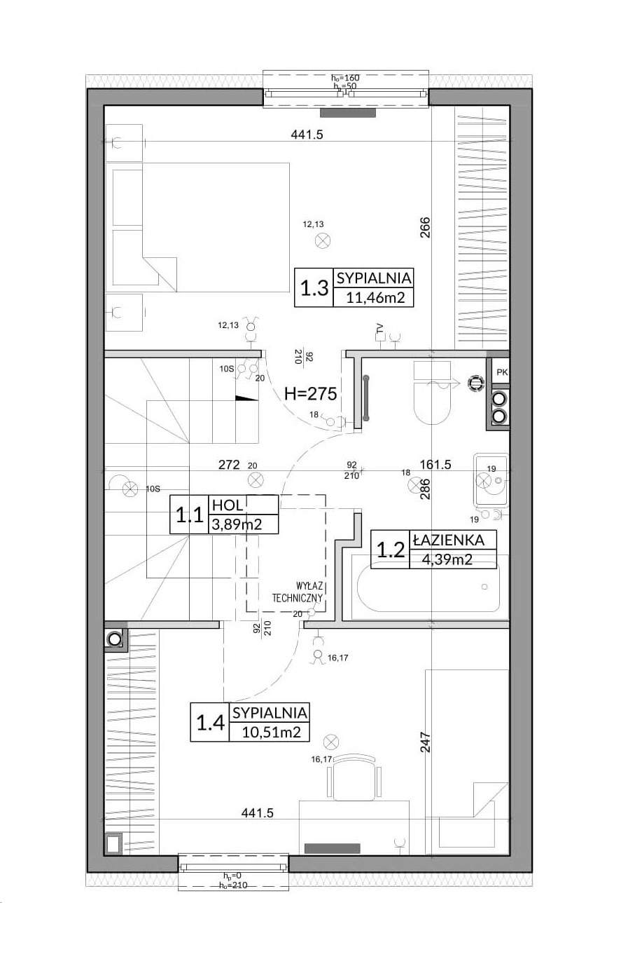 Dom 65,83 m², oferta nr 19B, Nova Magdalenka 6, Słomin, ul. Janczewicka-idx