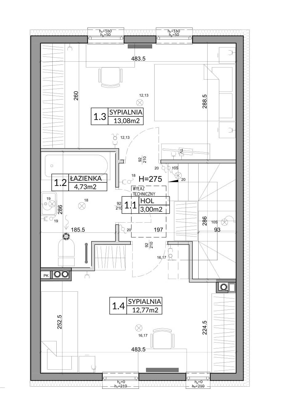 Dom 72,90 m², oferta nr 21A, Nova Magdalenka 6, Słomin, ul. Janczewicka-idx