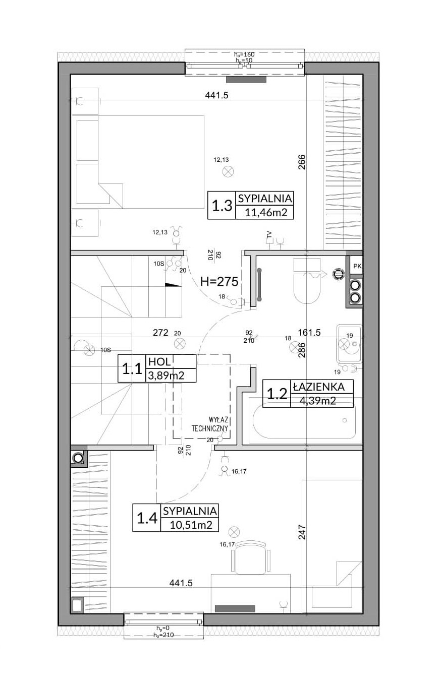 Dom 65,83 m², oferta nr 23B, Nova Magdalenka 6, Słomin, ul. Janczewicka-idx