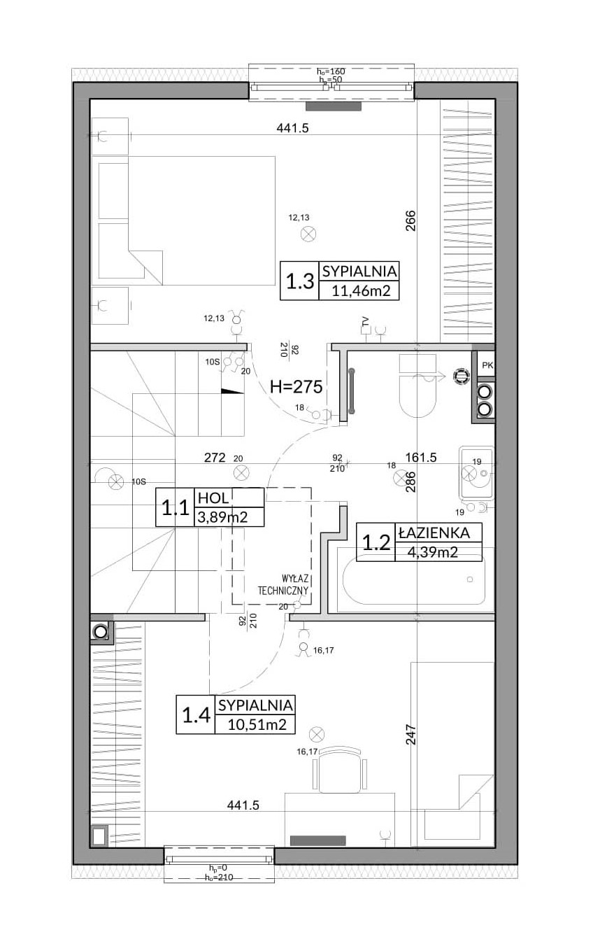 Dom 65,83 m², oferta nr 24B, Nova Magdalenka 6, Słomin, ul. Janczewicka-idx