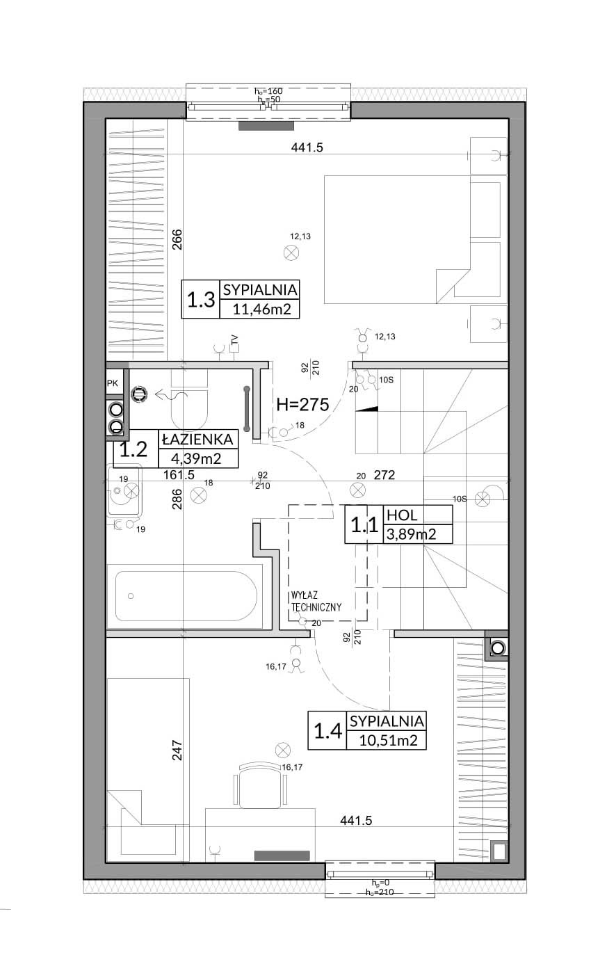 Dom 65,83 m², oferta nr 4A, Nova Magdalenka 6, Słomin, ul. Janczewicka-idx