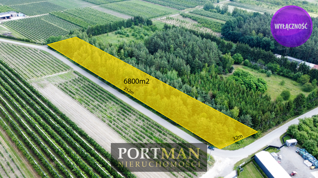 Działka 6 800,00 m², oferta nr , 3002/4857/OGS, Tarczyn-idx