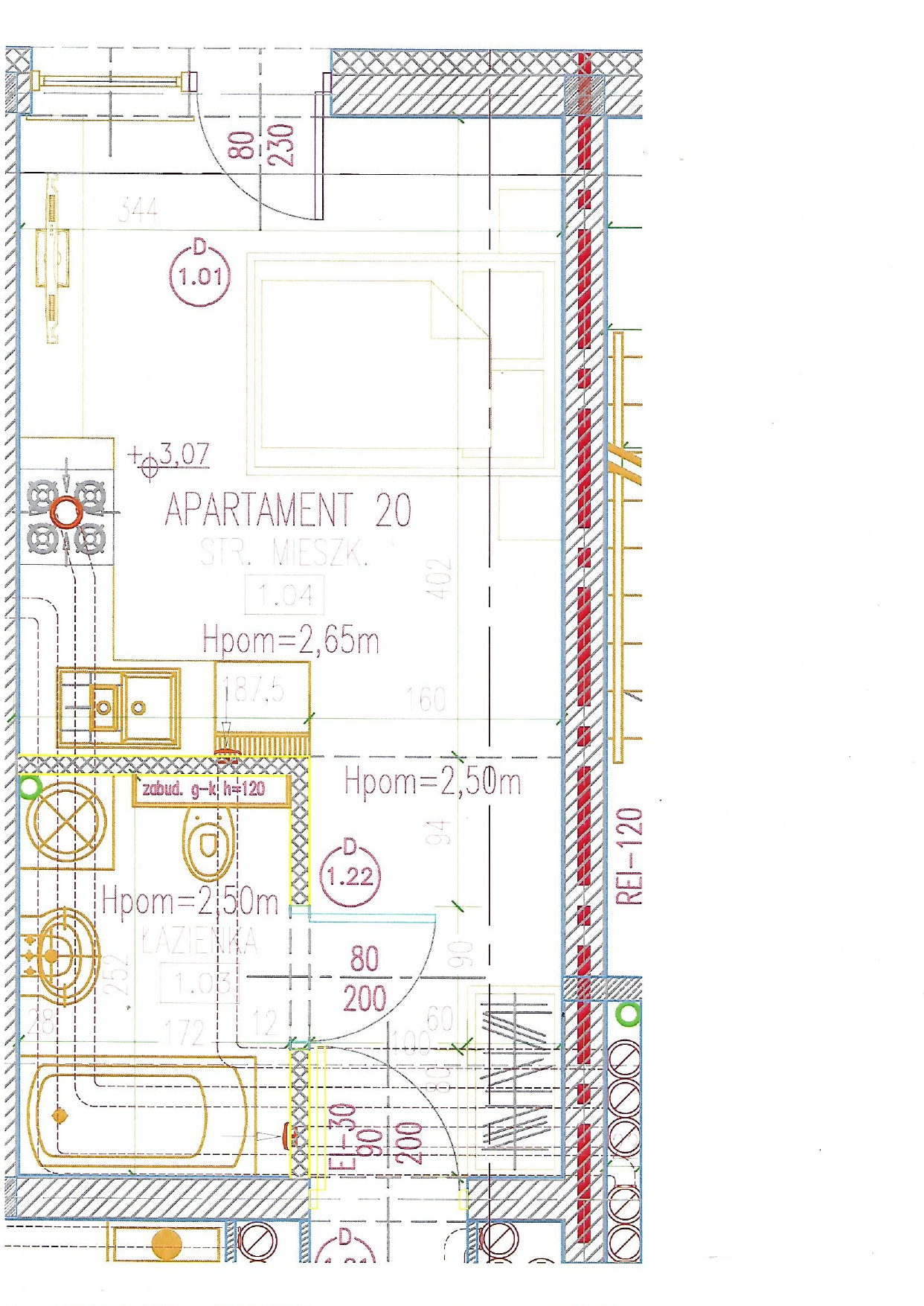 Apartament 22,40 m², piętro 1, oferta nr 20, Perła Mórz, Sianożęty, ul. Lotnicza 1-idx