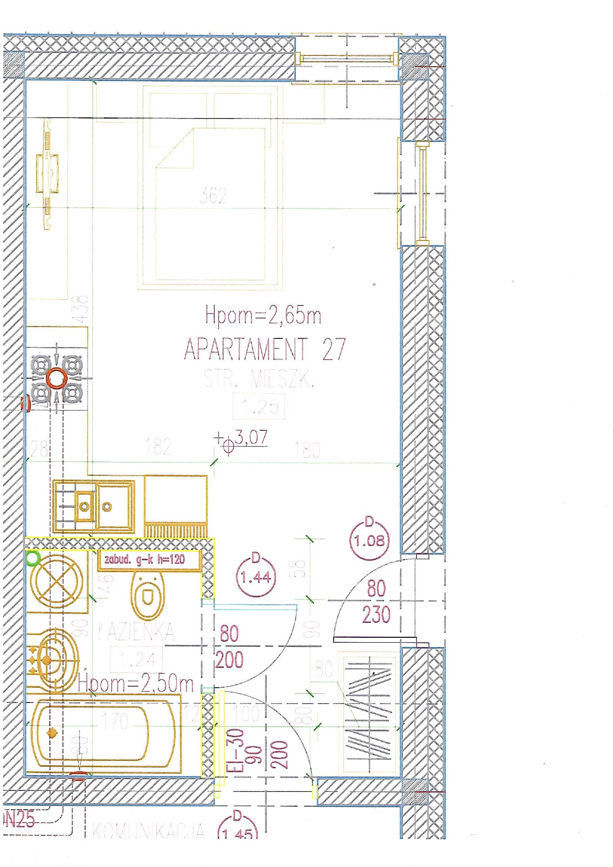 Apartament 23,63 m², piętro 1, oferta nr 27, Perła Mórz, Sianożęty, ul. Lotnicza 1-idx